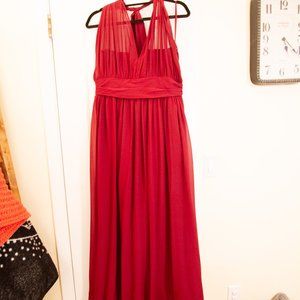 Convertible Maroon Flowing Dress